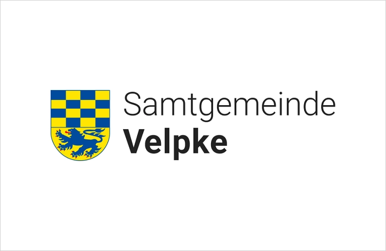 Wappen und Schriftzug der Samtgemeinde Velpke